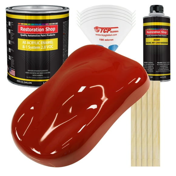 candy apple red car paint gallon