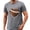Shirts-8Gray, variant on Men's Athletic Shirts Heart Football Stitching Crew Neck Short Sleeve Workout Shirts Gym Shirts Moisture Wicking Performance Fabric Activewear