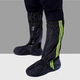 thumbnail image 4 of GOOHOCHY Cubierta de zapatos impermeables Tela de Oxford Cubierta de botas de lluvia de alta nieve Cubierta de zapatos reflectante para hombres Mujeres (Negro, L), 4 of 7