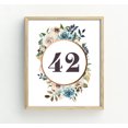 thumbnail image 4 of Darling Souvenir Double Sided Print Wedding Reception Floral Table Numbers Elegant Table Top Place Cards-4" x 6" (1 to 50), 4 of 4