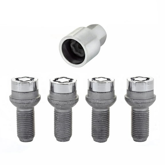 Mcgard 28018 Chrome Radius Seat Bolt Locks (M14 X 1.5 Thread Size) Set Of 4 Fits select: 2009-2019 VOLKSWAGEN JETTA, 2009-2019 VOLKSWAGEN TIGUAN