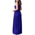 thumbnail image 3 of Vestido largo suelto sin mangas de verano para mujer Vestido largo casual con bolsillos Fokelyi FSHY034-384, 3 of 3