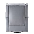 thumbnail image 3 of Grey Swivel Glider with Durable Metal Legs | Perfect for Family Living Spaces | Guarantees Smooth Rocking Experience, 3 of 5