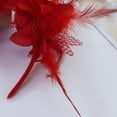 thumbnail image 5 of Cadancy Mardi Gras Headband for Women Feather Flower Carnival Ball Cocktail Party Hairband Venetian Masquerade Vintage Hair Accessory, 5 of 7