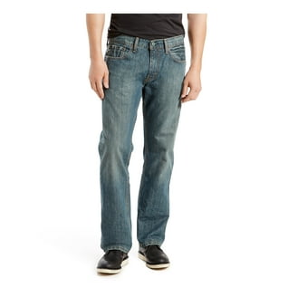 LEVI'S Mens Blue Straight Leg, Relaxed Fit Denim Jeans W34/ L30