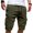 Army Green, variant on ZZwxWA Cargo Shorts for Men Elastic Waist 2025 Summer Casual Bermuda Shorts Drawstring Stretch Loose Shorts with Pockets