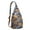 Camel, variant on Tropical Aloha Hiking Sling Backpack – Lightweight, Waterproof, Palm Leaf Design, Perfect for Beach, Summer Adventures, and Outdoor Travel