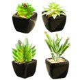 thumbnail image 1 of 4 Uds mini simulación suculentas bonsái adornos creativos flores simulación plantas verdes, 1 of 5