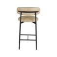 thumbnail image 6 of Meridian Furniture Lupita Tan Vegan Leather Counter Stool (Set of 2), 6 of 8