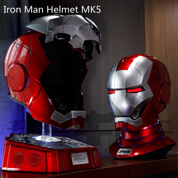 Marvel Original Iron Man Mk5 Mk7 Helmet 1:1 Voice Control Eyes With Light Model Toys For Adult Electric Wearable Autoking Figure - Walmart.ca Marvel Original Iron Man Mk5 Mk7 Helmet 1:1 Voice Control Eyes With Light Model Toys For Adult Electric Wearable Autoking Figure - Walmart.ca