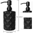thumbnail image 4 of Dispensador de jabon baño 330ml dispensador de jabon 11onzas,dispensador de jabón de Manos y Platos para Fregadero de Cocina con Bomba de Plástico(Negro Mate), 4 of 7