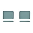 thumbnail image 1 of (2-Pack) Rinsvye Kitchen Rectangular Tray Creative Tube Pans for Baking Idea of Placing Tea Wire Rack for Grill Cups Fruit Plates in Stainless Steel Toaster Oven Baking Pans The Living Room, 1 of 9