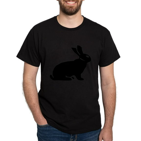 CafePress - Rabbit Dark T Shirt - Men's Classic Graphic Cotton T-Shirt