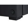 thumbnail image 3 of Donovan 84.5"W Black PVC Fabric Sleeper Sectional w/USB+Cupholders+Storage Arms, 3 of 7