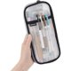 thumbnail image 1 of Grid pencil case with zipper transparent makeup bag cosmetic bag multifunctional travel school teenage girls transparent stationery bag, 1 of 5