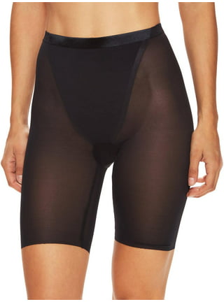 Spanx Haute Contour Sheer Mid-thigh Shaper Shorts In Soft Sand