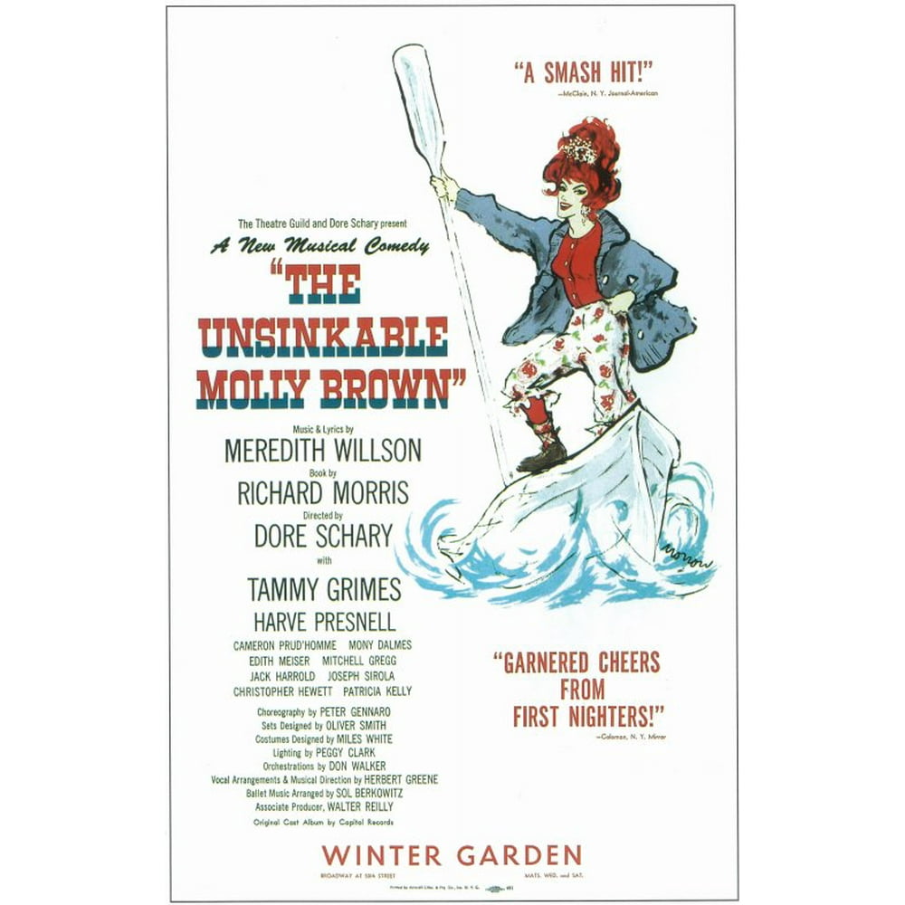 Unsinkable Molly Brown, The (Broadway) POSTER (14x22) (1960) Walmart