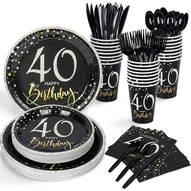 Décorations de fête du 40e anniversaire pour adultes, tasse