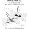 thumbnail image 3 of KuzmarK Silver Chrome Pendant Dog Tag Necklace - Puppy Dog Paw Paws Chrome Dog Tag Necklace, 3 of 9