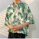 thumbnail image 3 of Camisa De Botones Para Hombre Hombres Casual Impreso Camisas Moda Top Blusa Camisas (Green, 3XL), 3 of 4