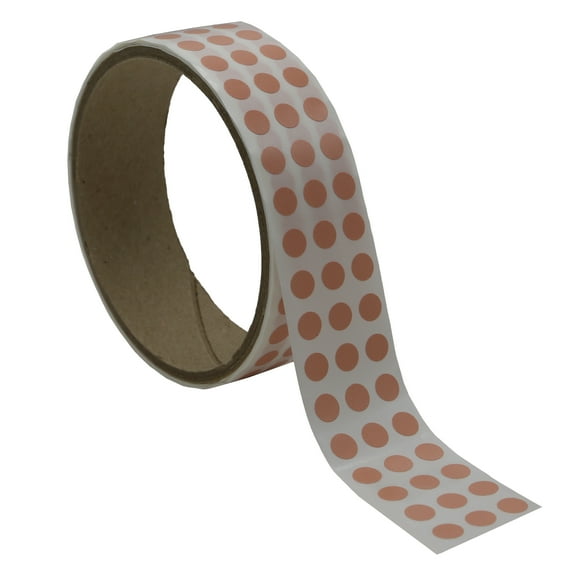 Infi-Touch Labels 1/4 inch Round Permanent Color-Code Dot Stickers, 1000 Sticker per Roll (Apricot)