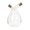 thumbnail image 1 of Dispensador de aceite 2 en 1, botella de aceite de vidrio transparente, botella clásica, vinagrera con vertedor para cocinar a la parrilla en casa, 1 of 9