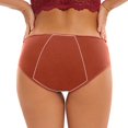 thumbnail image 6 of Womens Plus Size Reusable Period Panties High Waisted Menstrual Leak Proof Underwear Incontinence Protective Briefs 5pcs, 6 of 7
