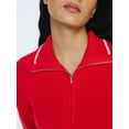 thumbnail image 5 of Free Assembly Women's Zip Front Sweater with Long Sleeves, Midweight, Sizes XS-XXL, 5 of 7