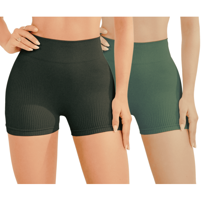 Pack De 2 Shorts Dama Texturizado Bermuda Mujer Chores