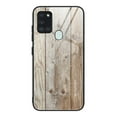 thumbnail image 1 of Galaxy A21s Case Cover (Not for A21), Allytech Wooden Texture Silicone Frame Tempered Glass Anti-scratch Wireless Charing Support Back Cover for Samsung Galaxy A21s, 1 of 5