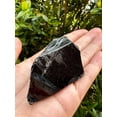 thumbnail image 3 of GAF TREASURES Large Raw Black Obsidian, Natural Black Obsidian Stone, Natural Rough Black Obsidian, Black Obsidian Rough, Black Obsidian Rock (Black Obsidian, 1 Piece), 3 of 8