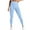 Blue, variant on Yoga Leggings for Women Oversized Relaxed Slimming Yoga Trousers Elastic Spandex High Rise 7/8 Length Pants Solid Trousers for Teen Girls Fitness Swimming Pool Green