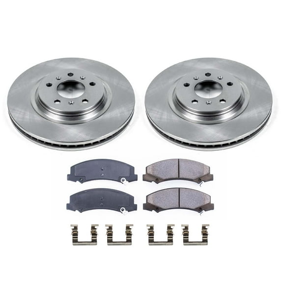 Ultimate Brakes Front Ceramic Brake Pad and Rotor Kit with Hardware WM80197