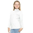 thumbnail image 2 of Stretch Is Comfort Girl's Oh So Soft Long Sleeve Mock Neck Top | Child Size 4-16, 2 of 6
