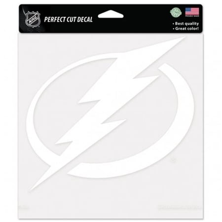 Tampa Bay Lightning Decal 8×8 Perfect Cut White
