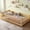 Natural, variant on URTR Twin Size Montessor Solid Wood Floor Bed, Bed with Fence and Door, Low-to-Floor Bed Frame with Slats, Gray B
