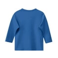 thumbnail image 4 of Back To School Outfits for Girls Cute Shirts for Kids Girls 3/4 Length Sleeve Novetly Book Pencil Girls Tops Crew Neck Soft Casual Girls Fashion Tunic Tops Blue 9-10 Years, 4 of 4