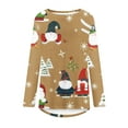 thumbnail image 4 of Aoochasliy Pullover for Women Clothes Christmas Women Sweatshirts Casual Round Neck Loose Blouses Printing Shirts, 4 of 5