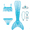 B, variant on 【Uhome】Girls Mermaid Bathing Suit 3PCS Cute Ruffle Bikini Swimsuits with Fish Tail Kids Beach Swimwear 3-11y