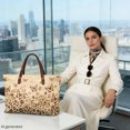 thumbnail image 3 of Eheartsgir Leopard Butterfly Print Waterproof Top Handle Tote Bag, Top Handle Bag with Large Capacity Lightweight Top Handle Satchel for Commute Daily Use, 3 of 6