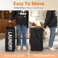 thumbnail image 5 of 90L Rolling Laundry Basket with Wheels, 29 IN Laundry Hamper with Wheels and Removable Mesh Bag, Black Laundry Basket on Wheels for Bedroom, Dorm, Large Laundry Basket Organizer, 5 of 7