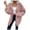 Pink, variant on Ozmmyan Women's Fashion Cardigan Sweater Outwear Coat Long Sleeve Winter Coat