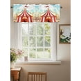 thumbnail image 2 of Cartoon Circus Valances for Windows Carnival Tent Playground Cloudy Sky Rod Pocket Curtains Valance Short Window Treatment Drapes for Living Room, Bedroom Bathroom 60"&nbsp;W x 14" L, 2 of 5