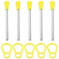 thumbnail image 6 of 1 Set Plastic Triangle Triangle Iron Mallet Triangle Plastic Percussion Sticks, 6 of 7