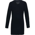 thumbnail image 2 of Premier - Chaqueta de punto larga con cuello en V para mujer (Negro), 2 of 3