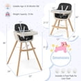 thumbnail image 2 of Infans Baby High Chair 6-in-1 Convertible Wooden Highchair for Babies & Toddlers, 2 of 7