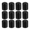thumbnail image 1 of Tapas de goma redondas Uxcell, cubiertas de tornillo de goma flexible para tubo de metal de 5/8" 12 piezas, 1 of 5