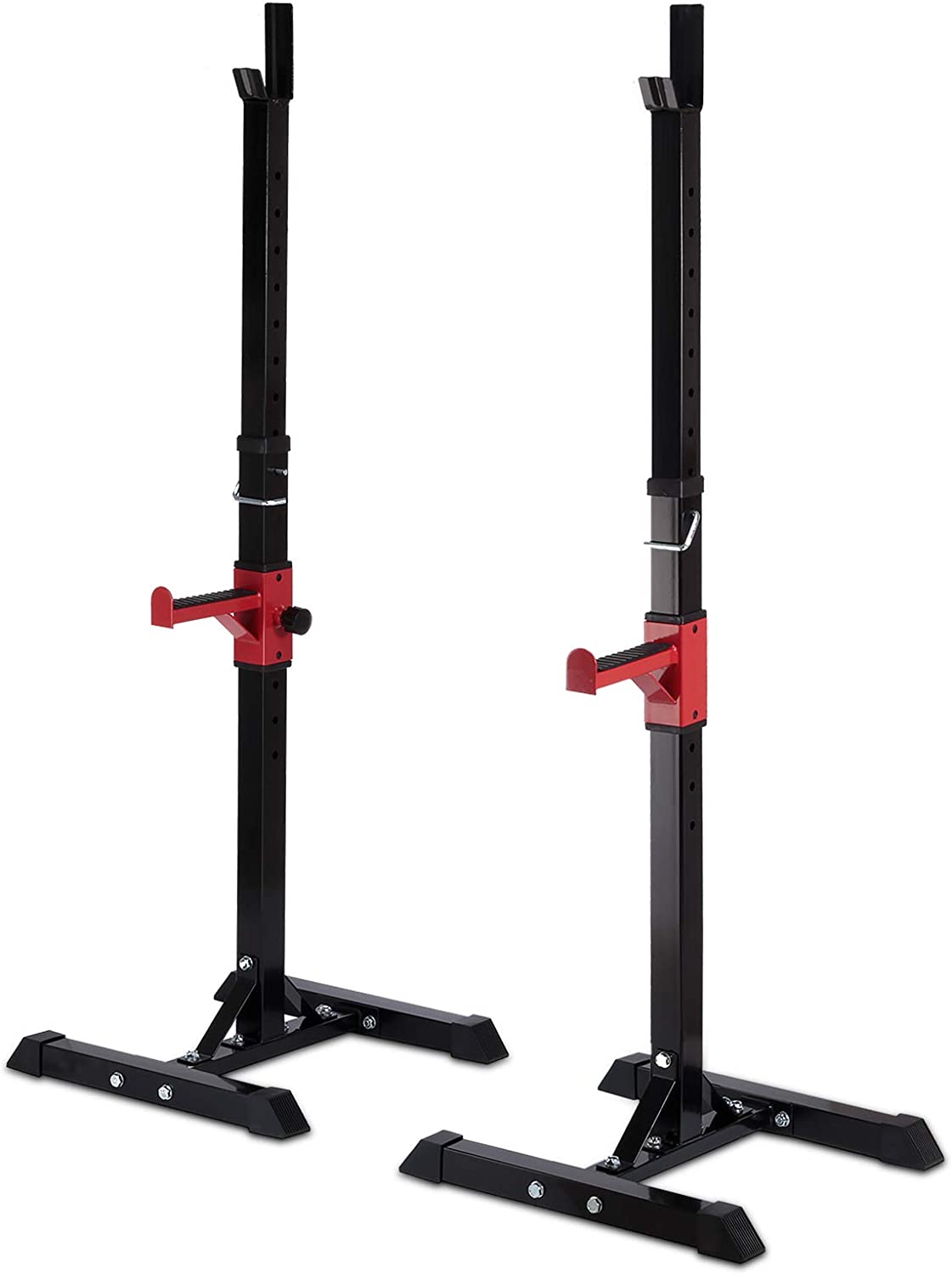 2-tlg. Verstellbare Squat Rack - Max. 550 Lbs (250 Kg), Schwarz, Für Home-Gym