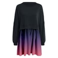 thumbnail image 3 of TJAZFJPA Robe Sans Bretelles Mode Femme Robe Chandail en Molleton Surdimensionnée Manches Longues Col Rond Pull Hauts Coupe Décontractée Chandails en Molleton Mini Robe Robe Rapunzel Robe Perle, 3 of 4