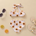 thumbnail image 4 of Traje de baño de dos piezas con estampado floral y leopardo para niñas pequeñas de Herrnalise, 4 of 8